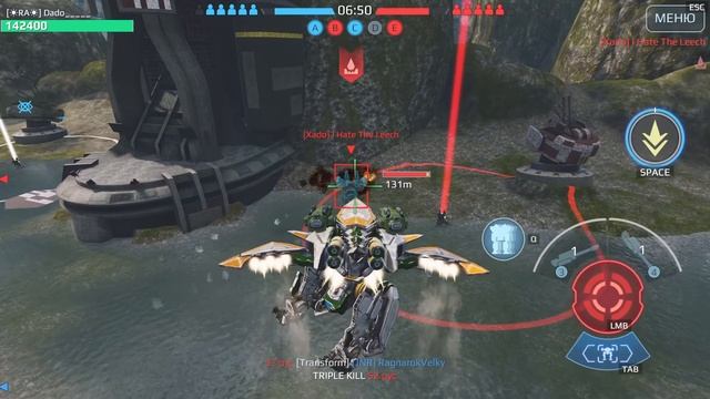 War Robots ка стычка Ястреб с физическим щитом Артура, оружие титатов итд смотреть онлайн