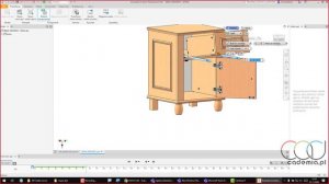 Dokumentacja montażowa mebla w Inventor i Autocad - warsztaty UP.