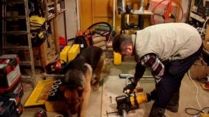 нарезка резьбы трубы D40 с благодарным слушателем))