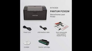 Pantum P2502W Wireless Monochrome Laser Printer Convenient for School Home and Office