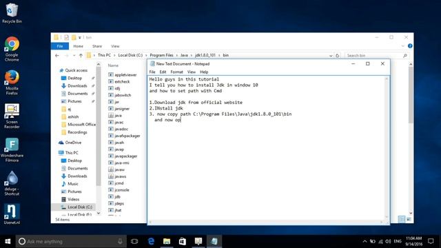 How to install JDK and Set Path JDK with CMD on Windows 10 смотреть онлайн