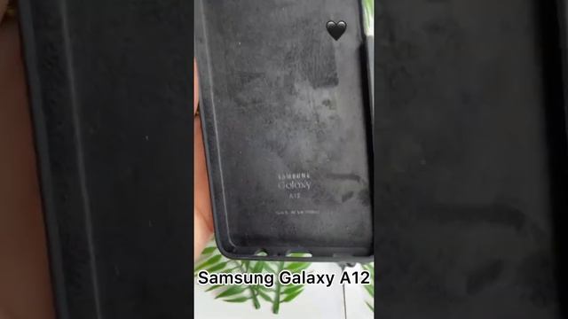 Чехол бампер Silicone Case для Samsung Galaxy A12, M12 (черный)