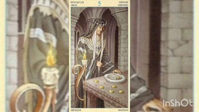 Пентакли 5. Хель, скандинавская хранительница царства мёртвых. Таро Союз Богинь