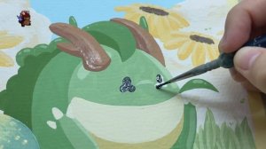 paint with me, dracoo pet from #dracoomaster new game 2022? using himi miya gouache paint