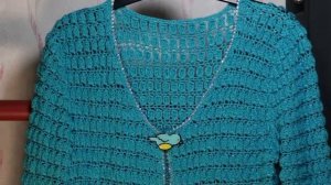 Жакет крючком со стразами в стиле DOLCE & GABBANA/ Жакет от Dolce & Gabbana/ DIY Вязание крючком