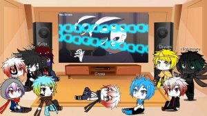Sans au react to Error404 Sans VS KingOFMultiverse!Sans