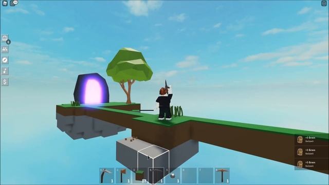 Выживание в скайблоке Часть 1 Начинаю как нуб смотреть онлайн