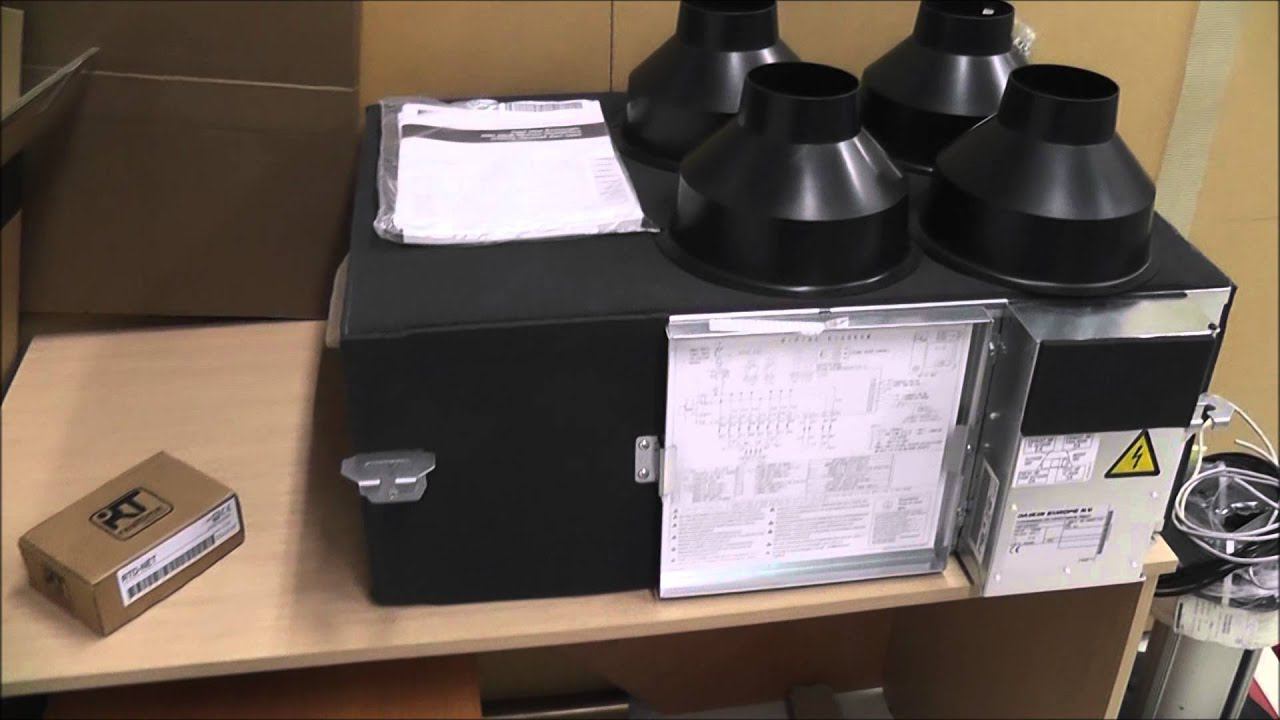 Приточно-вытяжная установка (ПВУ) с рекуператором DAIKIN VAM150. Небольшой обзор. смотреть онлайн