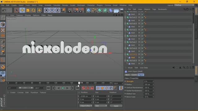 Nickelodeon Melt Animation - Cinema 4D Tutorial смотреть онлайн