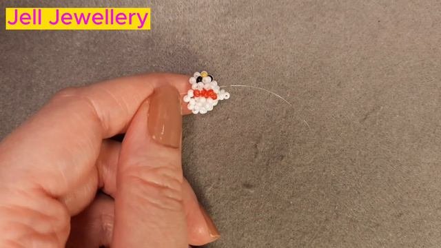 Круглая ХЕЛЛО КИТТИ из бисера в технике крестик🐱🎀. Beaded HELLO KITTY Mini Amigurumi #jelljewellery
