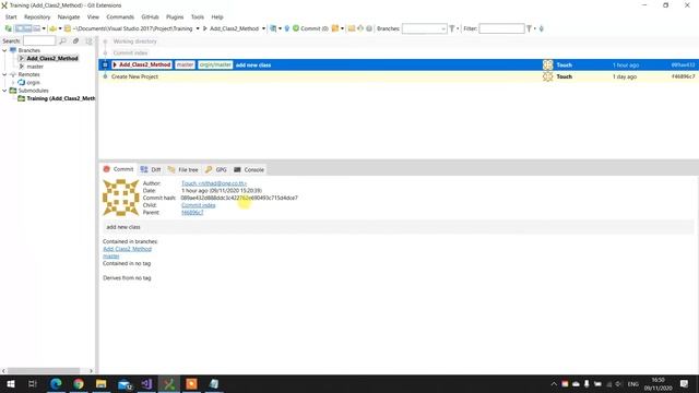 ตอนที่ 6 การใช้คำสั่ง Create, Checkout, Delete Branch ใน Git Extension смотреть онлайн