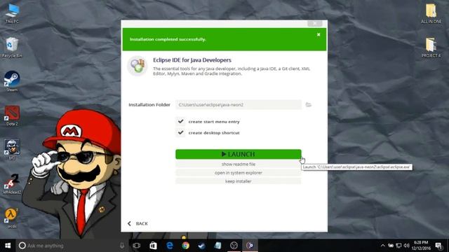 Java Programming Lesson 4 - Install Eclipse on Windows 10 смотреть онлайн