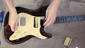 Гитара-полуфабрикат. Эпизод 10. Ставим бридж PRS на страт (1 из 2)