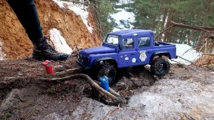 Axial scx10ii Defender 110 pickup заезд класса 1 на соревнованиях RCTEG Spring Call 03/24