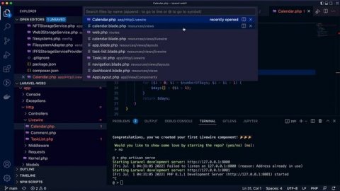 Laravel Livewire Demo - Calendar (Part 2)
