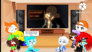 UnderSwap&Undertale React to M87!SANS VS KILLER!SANS