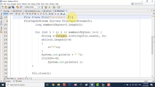 #04 Learn Java- File lnput and Output Stream class Part 3