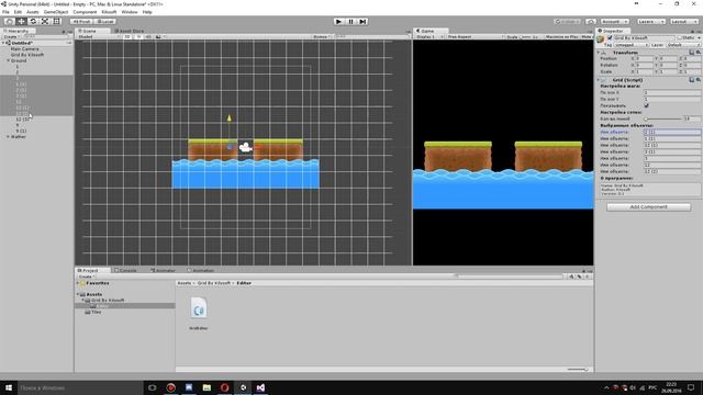 Как сделать сетку 2D для Unity3D (How to create Grid 2D from Unity3D) смотреть онлайн