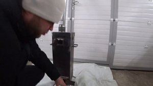 Печь длительного горения собственного производства.