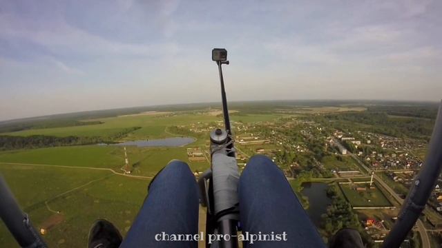 Полет на аэрошюте / Парадром деревня Клово