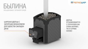 3D-ролик банной печи "Былина" от компании "Теплодар"
