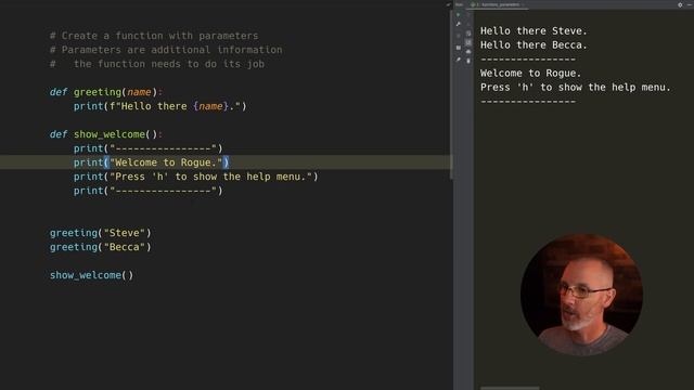 Python | Functions - with parameters (14/29)