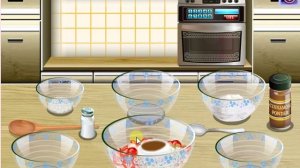 Игры для детей: игры для девочек; приготовление пищи;  пирог с ревенем