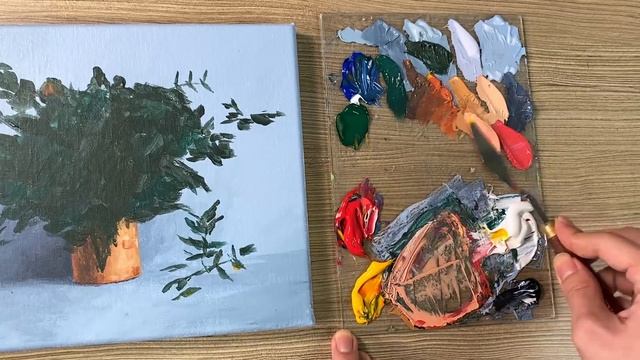 Acrylic Painting Floral Bouquet смотреть онлайн