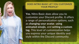 Does Nitro Basic let you customize your profile?