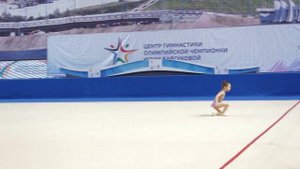 Самые первые соревнования Арины по художественной гимнастике