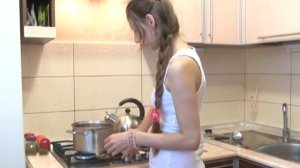 Сливочный суп с сёмгой.