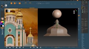 Строительство элементов храма в zbrush