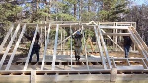 Строительство одноэтажного дома с односкатной крышей