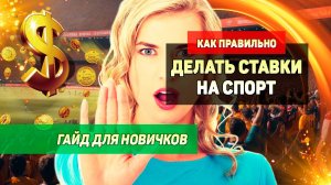 Ставки на спорт: инструкция новичкам