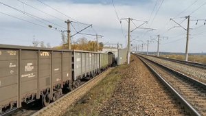Западный портал тоннеля под Амуром. Выезд электровоза
