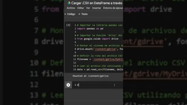 Cargar un csv en un dataframe de python