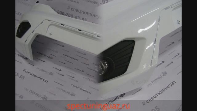Бампер УАЗ Патриот в сборе с противотуманными фарами смотреть онлайн