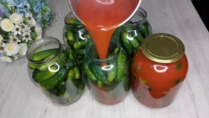 ПРОСТО ЗАЛИВАЮ КИПЯТКОМ.Закрываю по 50 банок!Бабушка рассказала невероятно вкусный рецепт с огурцам