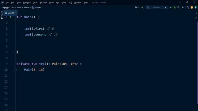A function that returns two values in Kotlin | Pair смотреть онлайн