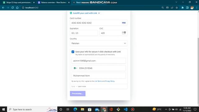 Stripe Method Using React, Node & Stripe API #react #stripe #node #mern смотреть онлайн