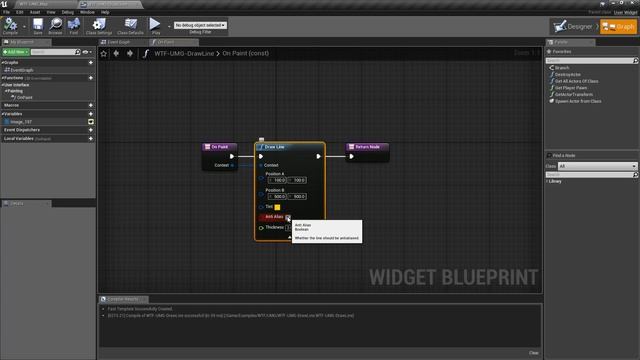 WTF Is? UMG: Draw Line in Unreal Engine 4 ( UE4 ) смотреть онлайн
