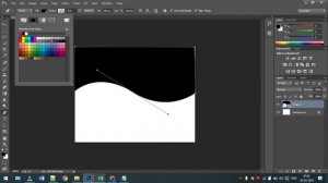 How to Draw Curved Line in Photoshop cc | Curved line pen tool | hindi tutorial