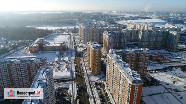 ЖК «Солнцево-Парк» (аэросъемка: 11.01.2017) смотреть онлайн