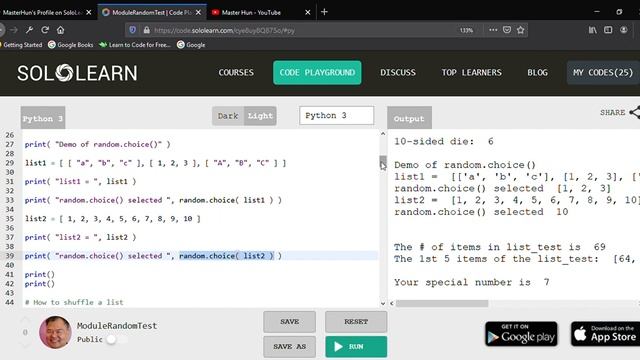 "Random Module" | S0 | E9 | CodingClass w/ MasterHun