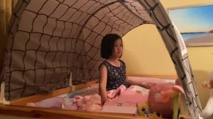 IKEA Kura bunk bed’s tent with curtain