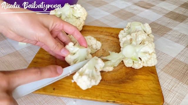Цветная капуста в кляре . Казакша рецепт. #закуски #салаты смотреть онлайн