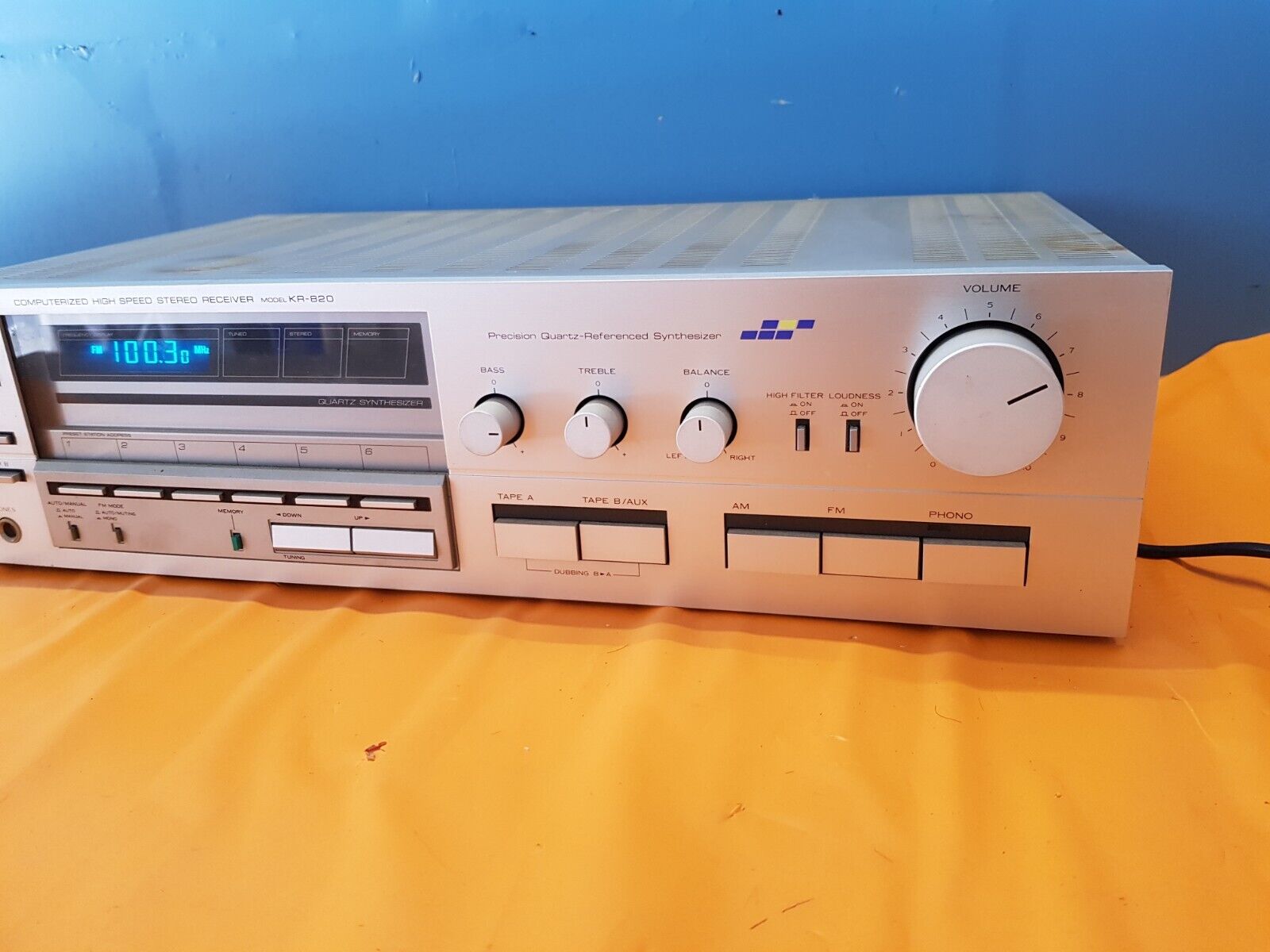 Kenwood KR-820 Stereo Receiver. Vintage 1982 год-ЯПОНИЯ.