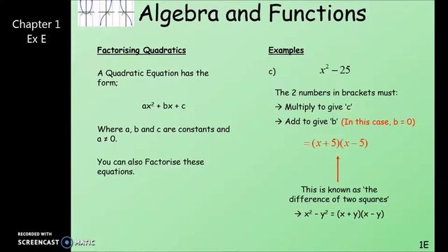 Ed-excel A level Maths - Core 1, CH1 Ex E (part 2) смотреть онлайн