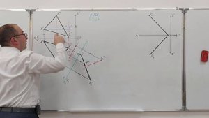 Определение кратчайшей расстояние от точки до плоскости способом замены плоскостей проекции