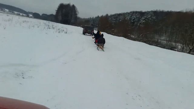 Шкуринцы ,Поездка на санях! смотреть онлайн